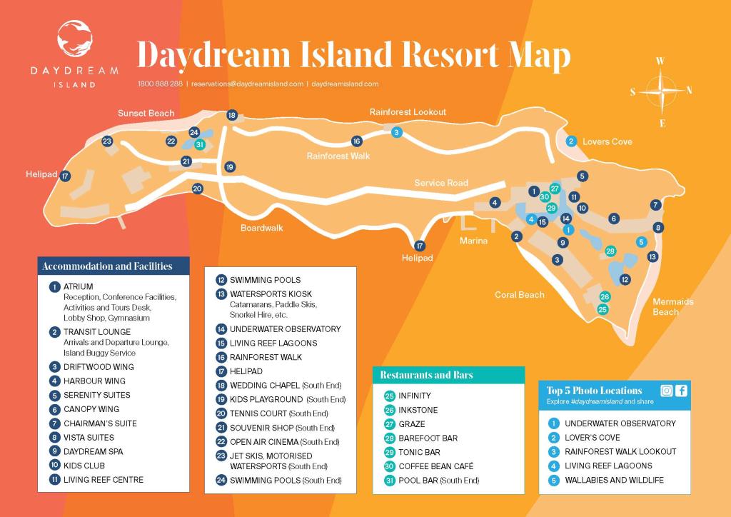 Daydream Island Map